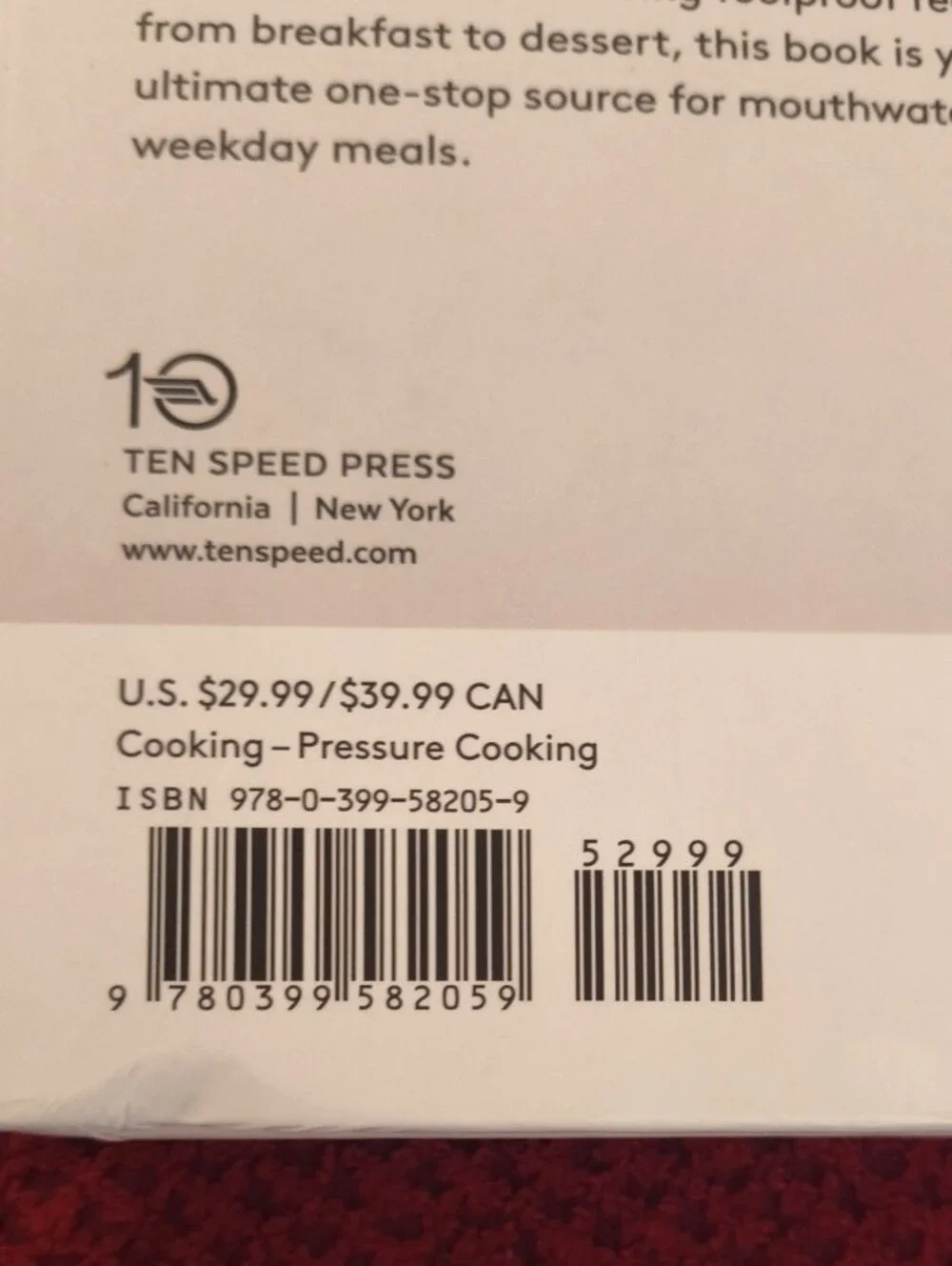 The Ultimate Instant Pot Cookbook By Coco Morante Hardcover NWT-D